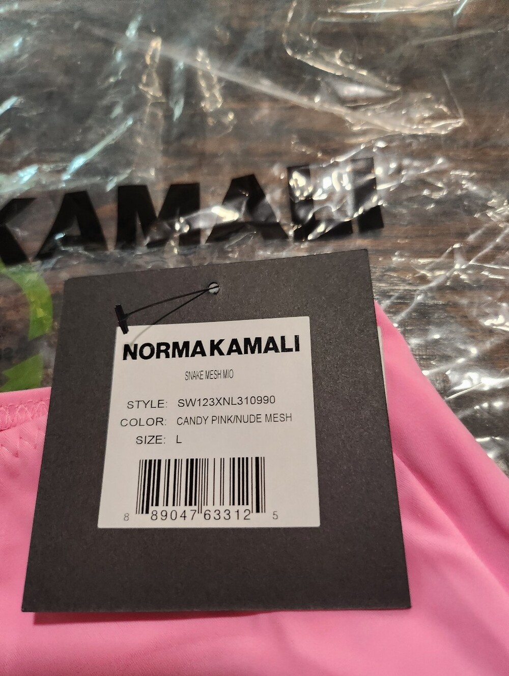 Norma Kamali Mio Mesh Cut-Out One-Piece Swimsuit Large - Picture 7 of 10
